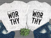 You Are Worthy - Black Design - Tee by The Neeley Design Co Wholesale