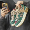 Bear Patch Low-Cut Harajuku Sneakers – Color Block Thick Sole by FitiqueFit