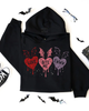 Bat hearts hoodie by Madness & Mayhem LLC
