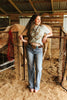 Floral Horseshoe Graphic Tee - Bay by Wild Junkie