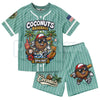 Dabbing Banana Retro American Flag Baseball Jersey Set – Toddler Athletic Mesh Outfit