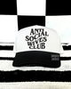 Black anti social wives club embroidered Hat by Madness & Mayhem LLC