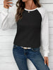 Waffle Knit Raglan Sleeve T-Shirt by Wild and Free Boutique