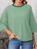 Striped Back Bow Tie T-Shirt by Simply Love