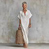 Women’s Loose Long Batwing Sleeve Dress by FitiqueFit
