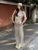 Women's Off-Shoulder Vest & Skirt Two-Piece Set by FitiqueFit