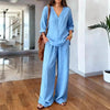 Long Sleeve Top & Full-Length Pants Two-Piece Set – 9 Colors S–3XL by FitiqueFit