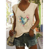 2-Pack Wildflowers Graphic Print V-Neck Tee Tops by FitiqueFit