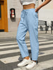 Elastic Waist Tapered Pants