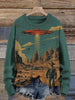 Fashionable Printed Sweatshirt With Long Sleeves by My Store