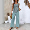 Women's 3D Print Two-Piece Vest & Pants Set – 12 Prints S–5XL by FitiqueFit