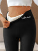 Women’s Fleece-Lined High-Waist Shark Leggings by FitiqueFit