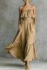 Women’s Two-Piece Flared Skirt Set – High-Waist Elegant Outfit by FitiqueFit