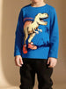 Children's Dinosaur Graphic Long Sleeve Crew Neck T-Shirt by Simply Love