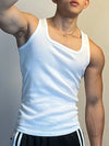 Men's Square Neck Wide Strap Tank