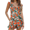 Solid Color Printing Bikini Lotus Leaf Color Slim Fit Fashion Swimwear Women