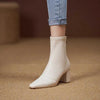 Soft Leather Zip-Back Velvet-Lined Skinny Boots — Sleek Heels by FitiqueFit