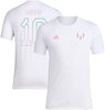 adidas Kids Lionel Messi X Miami Collection Tees Celebrate Messis Arrival to Miami. Bienvenido a Miami Messi (as1 Alpha s Regular #10 Miami - White) by EasyOptionXY