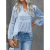 Women’s Long‑Sleeve V‑Neck Business Casual Blouse by FitiqueFit