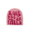 Knitted Jacquard Hat One-size Fits All Beanie Cold Weather Hat Letter Jacquard by My Store