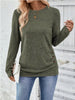 Casual Decor Button Long Sleeve T-Shirt by Simply Love