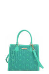 Nicole Lee USA Structured Tote Bag Monogram Print Pattern