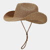 Women's Panama Straw Woven Sun Hat – Windproof Sequin Detail Beach Hat by FitiqueFit