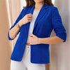 Women’s Three-Quarter Sleeve Pleated Office Blazer by FitiqueFit