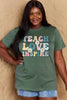 Simply Love Full Size TEACH LOVE INSPIRE Graphic Cotton T-Shirt by Simply Love