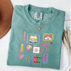 Comfort Colors "Preppy Teacher" Shirt – Back to School Pink Bow Tee by Dog Mom Hat