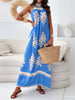 Unique Printed Spaghetti Strap Sleeveless Maxi Dress Elegant Summer Maxi Dress for Women