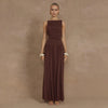 Sexy Sleeveless Pleated Slim Solid Color Dress
