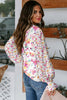 Yellow Cakewalk Floral Smocked Blouse by Wild and Free Boutique