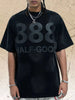 Men's 888 Half-God Graphic Washed T-Shirt by Simply Love