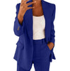 Lapel Blazer & Slim-Fit Trousers Two-Piece Suit – 10 Colors XS–5XL by FitiqueFit