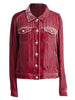 Casual Button-Up Long Sleeve Jacket with Chest Pockets and Relaxed Fit by Stevvex