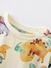 Children's Dinosaur Print Crew Neck Short Sleeve T-Shirt by Simply Love