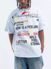 Men's Letter Round Neck Short Sleeve T-Shirt by Simply Love