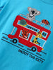 Children's Cartoon Bus Embroidery Short Sleeve T-Shirt by Simply Love