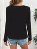 Waffle Knit Button-Detail V-Neck T-Shirt by Simply Love