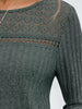 Ribbed Long Sleeve T-Shirt by Simply Love