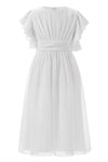 Girls Performance Piano Competition Birthday Chiffon Princess Dress