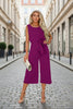 Women's Belted V-Neck Short Sleeve Straight-Leg Jumpsuit – 6 Colors S–2XL by FitiqueFit