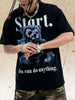 Men's Graphic Round Neck Oversized T-Shirt by Simply Love
