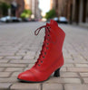Women’s High Heel Martin Boots – British Style Motorcycle Fashion by FitiqueFit