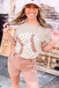 Jet Stream Checkered Baseball Graphic Tee by Wild and Free Boutique