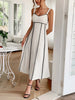 Contrast Wide Strap Midi Cami Dress by Wild and Free Boutique