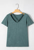 V-Neck Short Sleeve T-Shirt by Simply Love