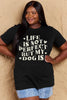 Simply Love Full Size Dog Slogan Graphic Cotton T-Shirt by Simply Love