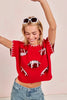 BiBi Gameday Sequin Football Embroidered Stitch Sweater by Wild and Free Boutique